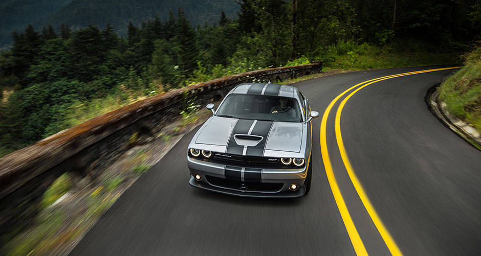 2016 Dodge Challenger Silver Stripe Exterior Front